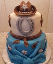 een country paard  thema taart .