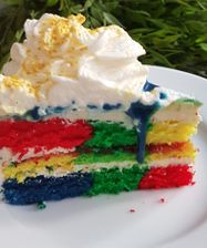 gekleurde taart