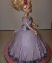 Barbie  taart 