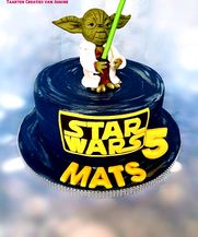 Een Starwars taart, Yoda .