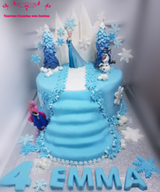 Frozen taart voor Emma, 4 jaar